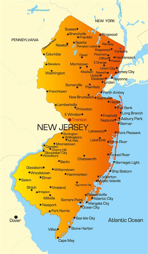 New Jersey Map .